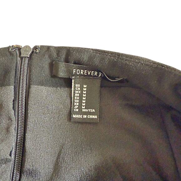 Forever 21 Floral Bird Embroidered Faux Suede Lined Mini Skirt MEDIUM - Picture 6 of 10